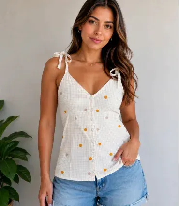 Blusa com botão Ref. OY-K127