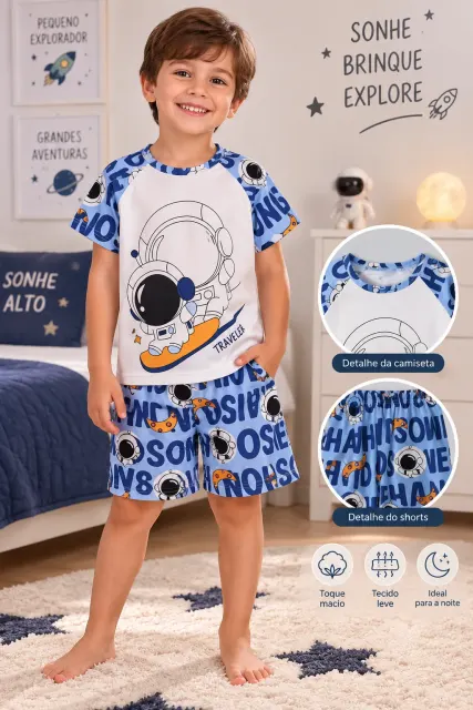 Pijama infantil masculino