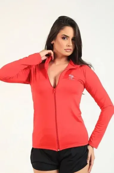 Blusa UV com zíper